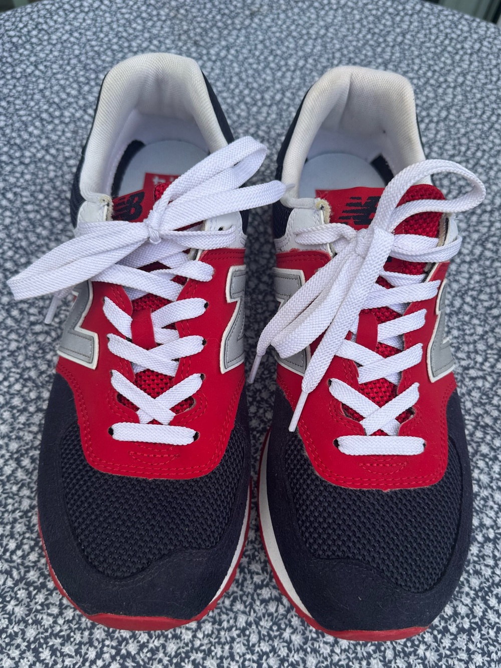 New Balance 574 "Eclipse Red" Sneakers - Women's Size 11 (Excellent Condition!)